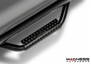 Ford Bronco Side Steps - 4 Door - 3" Nerf Step Bars - Textured Black - N Fab 